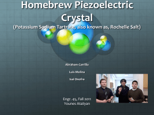 Homebrew Piezoelectric Crystal