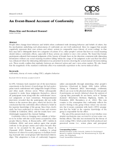 An Event-Based Account of Conformity