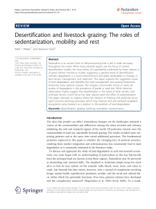 Desertification and livestock grazing: The roles of sedentarization