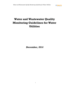 Water and Wastewater Quality Monitoring Guidelines for