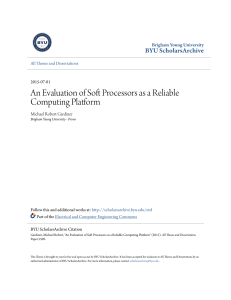 An Evaluation of Soft Processors as a Reliable Computing Platform