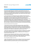 UNICEF Annual Report 2015 Bolivia