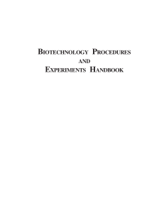 biotechnology handbook