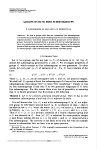 groups with no free subsemigroups