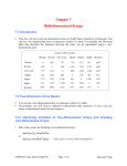 Chapter 7 Multidimensional Arrays