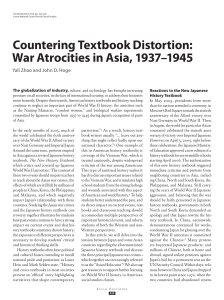 Countering Textbook Distortion: War Atrocities in Asia, 1937–1945