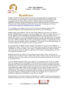 Buddhism - National Action Alliance for Suicide Prevention