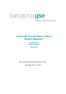 Is the GDP Growth Rate in NIPA a Welfare Measure? - IAE-CSIC