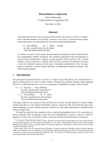 Discontinuous reciprocals Abstract 1 Introduction