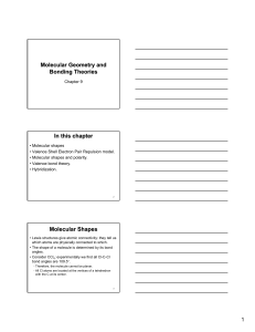 Molecular Geometry and Bonding Theories