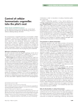 Control of cellular homeostasis: organelles take