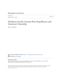 abraham lincoln, german-born republicans, and american citizenship