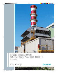 Siemens Combined Cycle Reference Power Plant SCC5