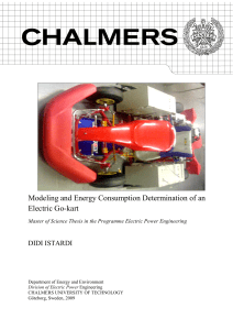Modeling and Energy Consumption Determination of an Electric Go