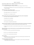 Statistics -- Exam I Review Note: This is only a sample of exercises