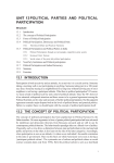 Unit 13 Political Parties and Political Participation