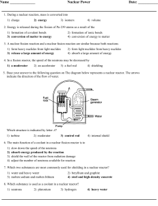 Nuclear Power Date