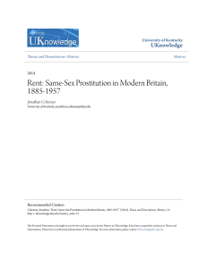 Rent: Same-Sex Prostitution in Modern Britain, 1885