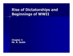 The Rise of Dictatorships