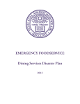 EMERGENCY FOODSERVICE Dining Services