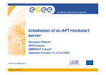 Installation of an APT+kickstart server