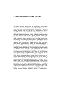 2 Classical International Trade Theories