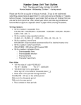 Number Sense Unit Test Outline