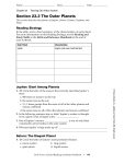 Section 23.3 The Outer Planets