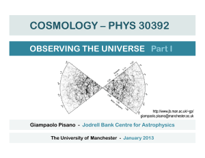 02 Observing the Universe I - Jodrell Bank Centre for Astrophysics