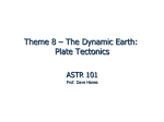Theme 8 – The Dynamic Earth: Plate Tectonics