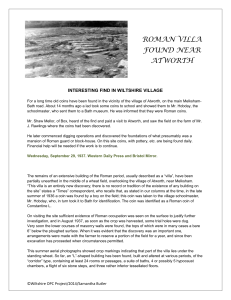 Roman Villa 1937-1938 - Wiltshire OPC Project