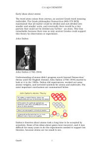 C1a Revision notes - Calthorpe Park Moodle