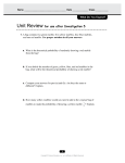 Unit Review for use after Investigation 5