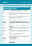 Teacher guidance Explanation of terms: Unit 13 - Hinduism