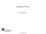 Calibration of the SST