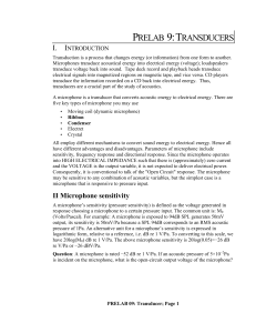 PRELAB 9:TRANSDUCERS