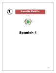 Spanish 1 - Roselle Public Schools