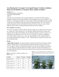 Can Raising the Level (ppm N) of Liquid Organic Fertilizers Optimize