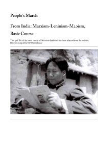 basic marxism leninism mao…