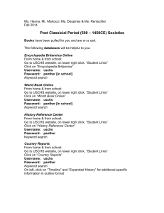 Post Classicial Period (500 – 1450CE) Societies