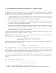 1 Computing the Standard Deviation of Sample Means