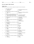 Pre-Test: Chapter 7-Plate Tectonics