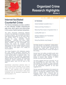 Organized Crime Research Highlights