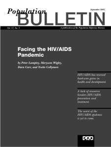 Facing the HIV/AIDS Pandemic