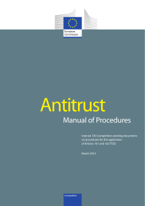 Manual of Procedures - European Commission