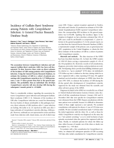 Incidence of Guillain-Barré Syndrome among