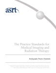 The Practice Standards for Medical Imaging and Radiation