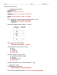 Chemistry Final - Practice Test I