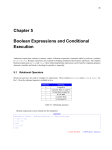 Chapter 5 Boolean Expressions and Conditional Execution