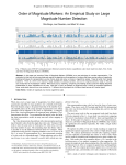 Order of Magnitude Markers: An Empirical Study on Large